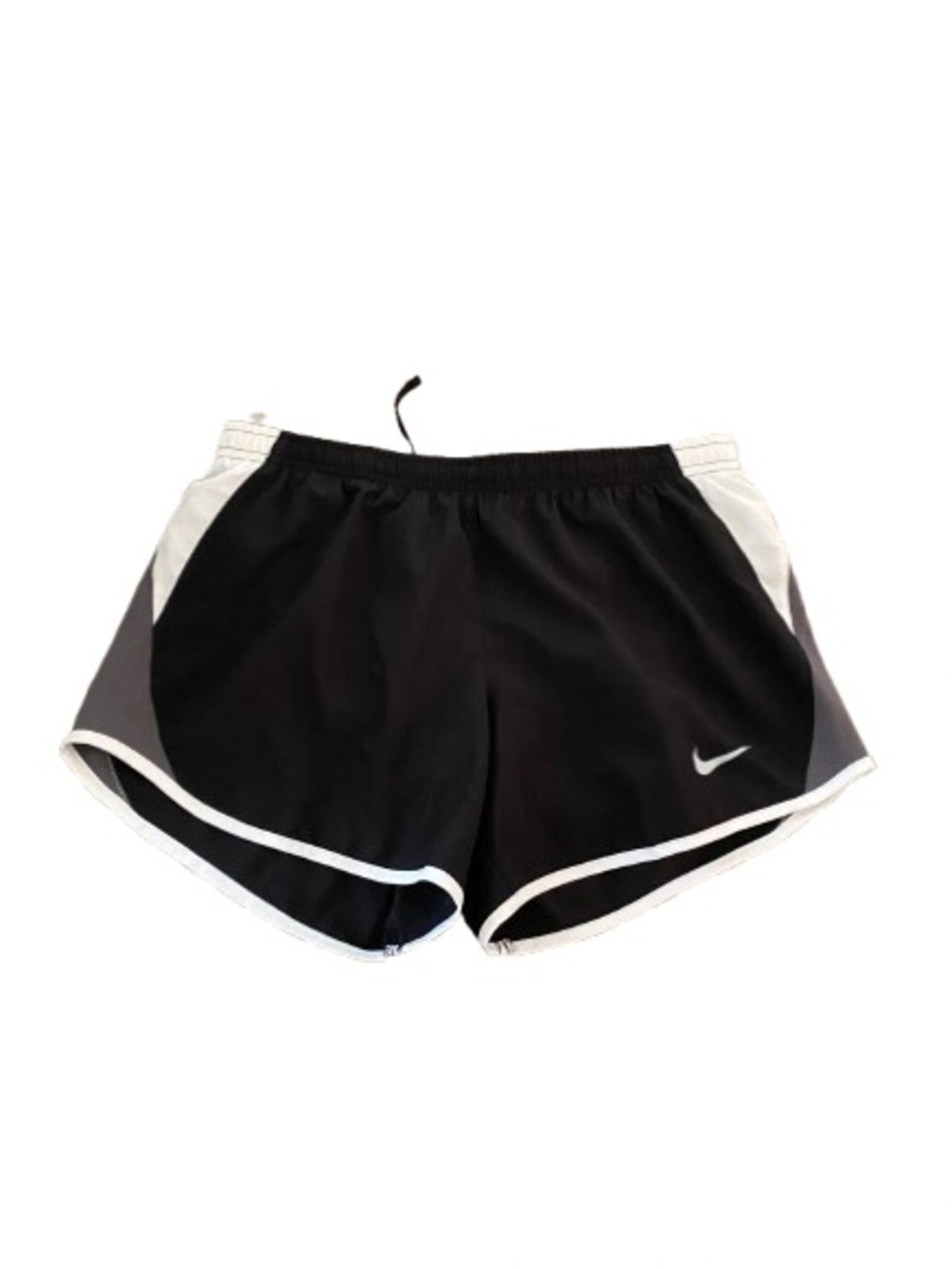 Nike Women's Black Athletic Shorts with White Trim